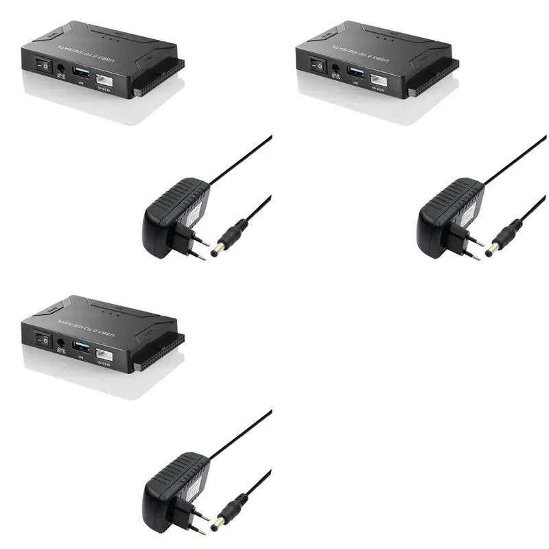 Superior-3X SATA To USB IDE Adapter USB 3.0 2.0 Sata3 Cable For 2.5 3.5 Inch HDD SSD Converter IDE SATA Adapter,EU Plug