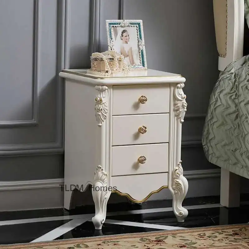 Mesa de cabeceira europeia de luxo, estética nórdica, exclusiva, italiana, sentido avançado, alta qualidade, criado mudo, móveis para casa