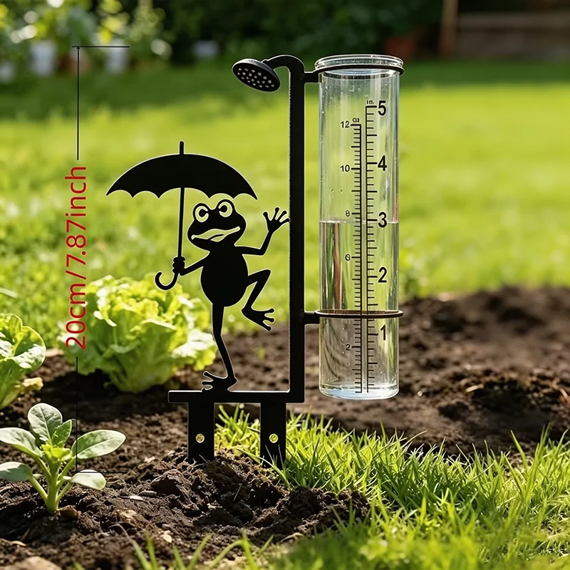 Outdoor garden rainwater collector - decorative rainfall measurement tool - suitable for garden lawns and gardens for decoration