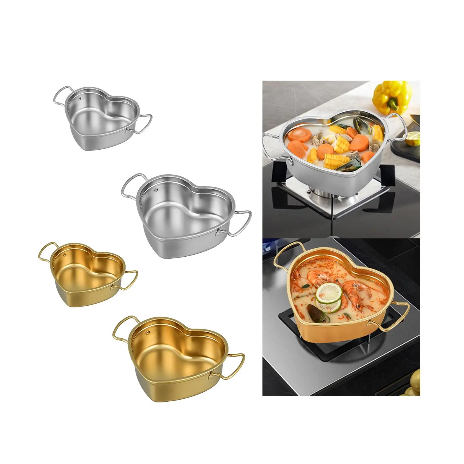 

Sauce Pan Soup Pot Cookware Easy to Clean Stainless Steel Sauce Pan Cooking Pot
