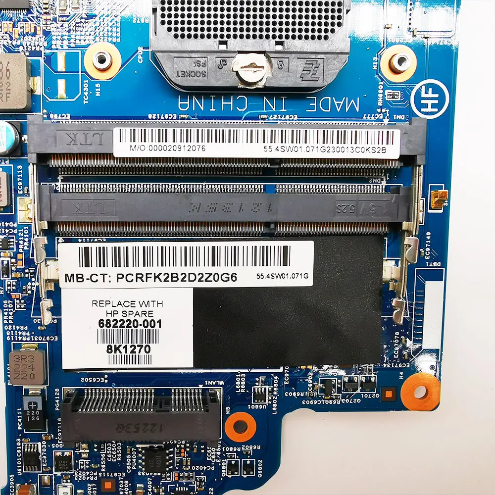 Imagem -03 - Usado para hp Pavilion Dv77000 Amd Série Computador Portátil Placa-mãe Mainboard 682220001 682220501 55.4xs01.001g