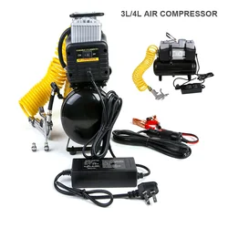 12V Air Compressor Car Air Pump 220V Portable Tire Inflator Electric Motorcycle Pump Air Compressor For Car Motorcycles Bicycles