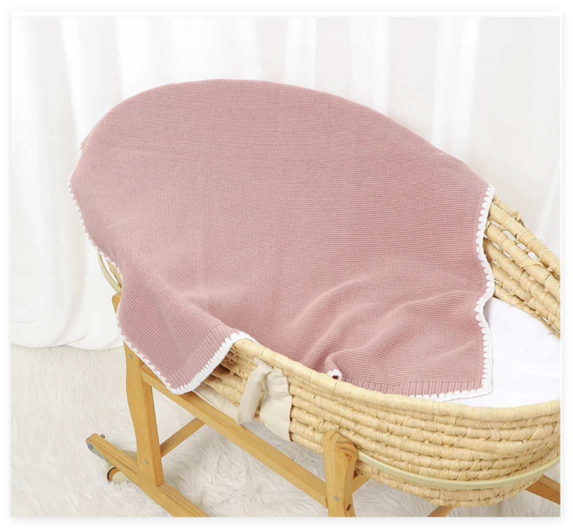 محبوك الطفل بطانية لحديثي الولادة بنين بنات طفل قماط التفاف البطانيات لينة الطفل تلقي بطانية للفراش سرير لحاف العنصر