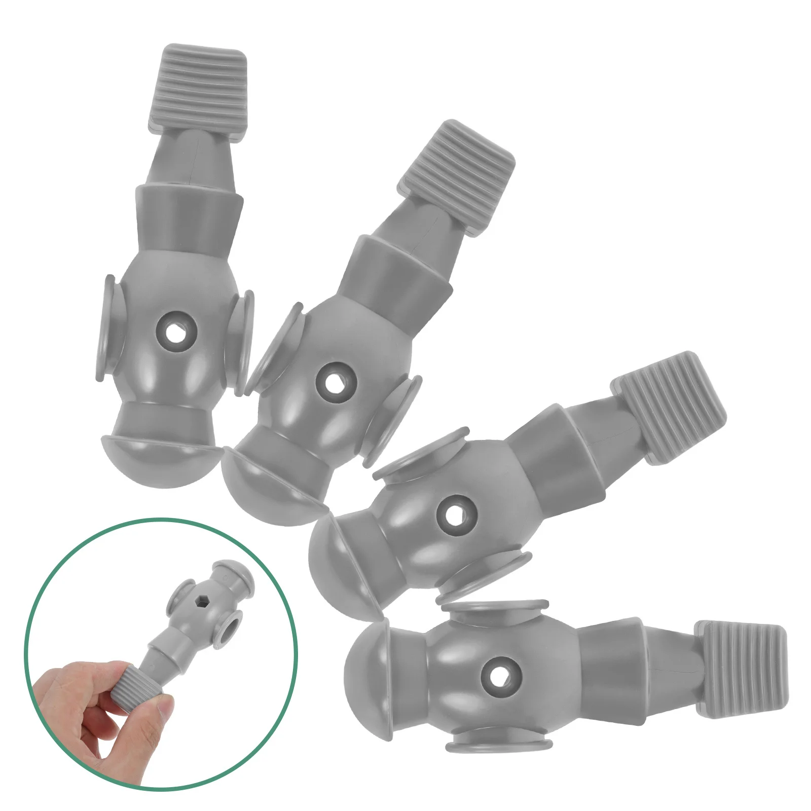 

4pcs Table Football Figures Resin Replacement Soccer Players Impact-Resistant Foosball For Desk Tabletop Soccer Accessories