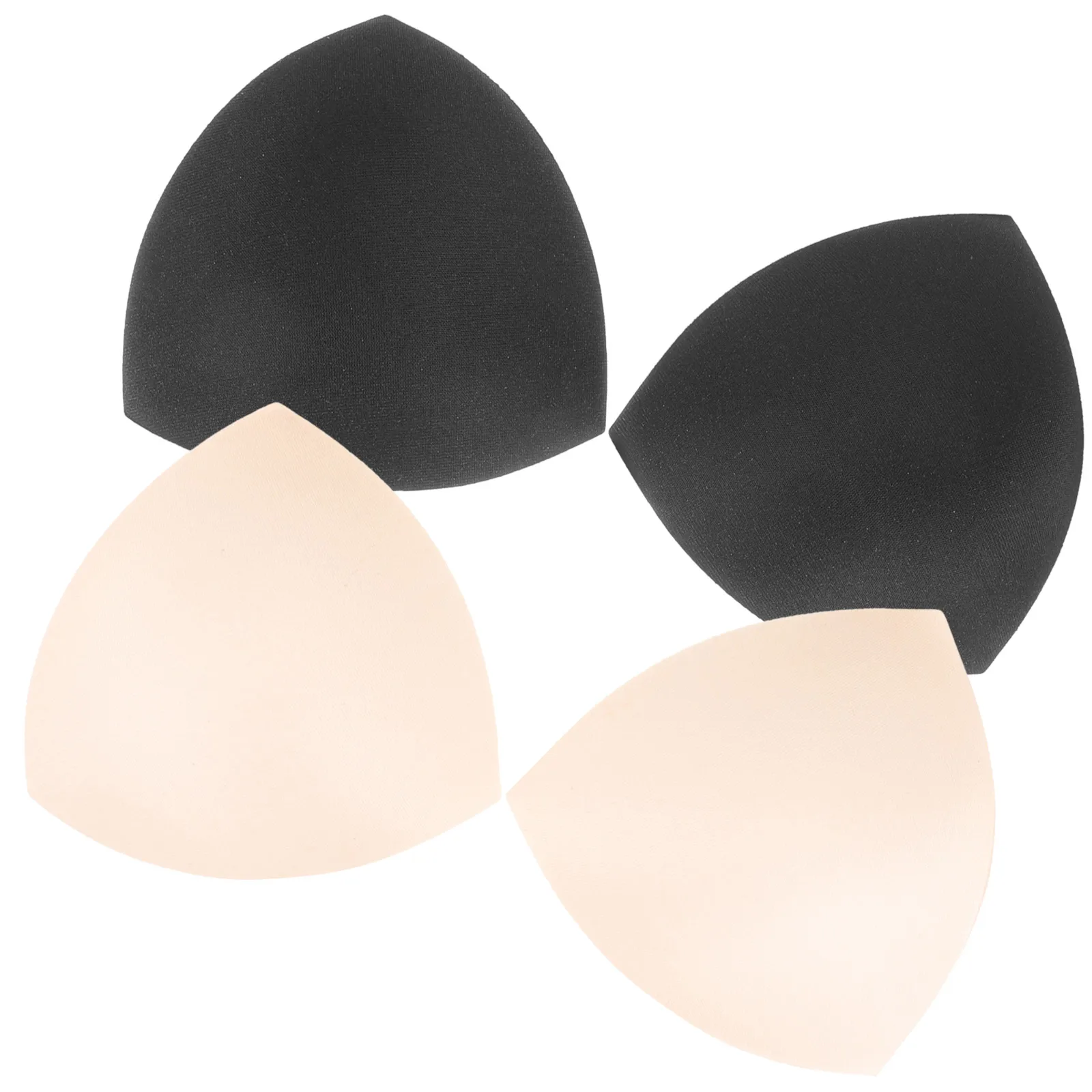

2 Pairs Nude Bra Pads Inserts Yoga Sports Sponge Cups Breathable Removable Comfortable Bra Cups Inserts Fits All Bras