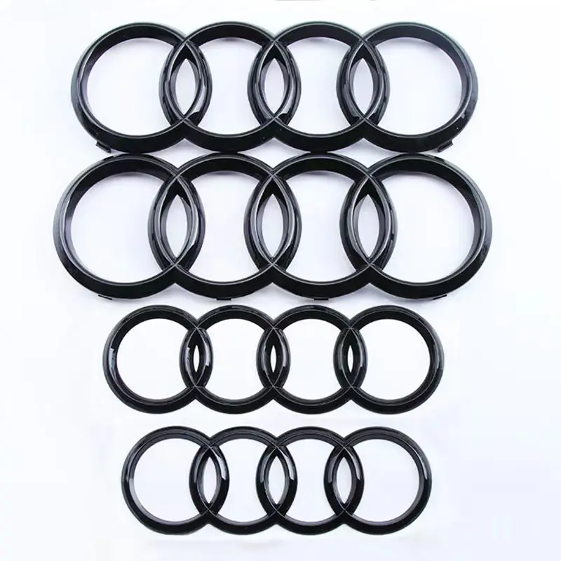 4 Rings Logo Car Front Grill Badge Rear Trunk Emblem for Audi A1 A2 A3 A4 A5 A6 A7 Q2 Q3 Q4 Q5 Q7 S3 S4 S5 S6 S7 TT Accessories image 6