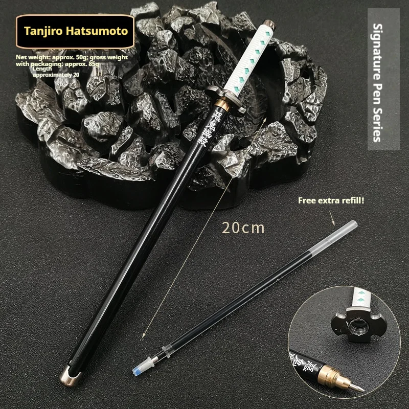 ปากกาลายอนิเมะดาบพิฆาตอสูร ขนาด 20 ซม. พร้อมลายผีเสื้อเซ็นยี่ ของสะสมสำหรับคอสเพลย์ พร้อมมีดในตัว