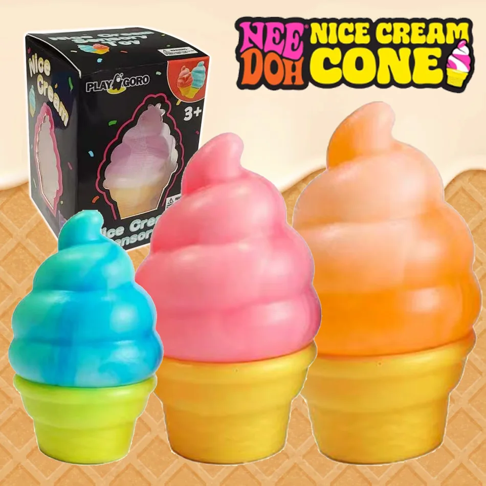 

Schylling Needoh Ice-Cream Sensory Toys Stress Relieving Blocks Children's Puzzle Solving Venting Souvenir Pinching Relieving