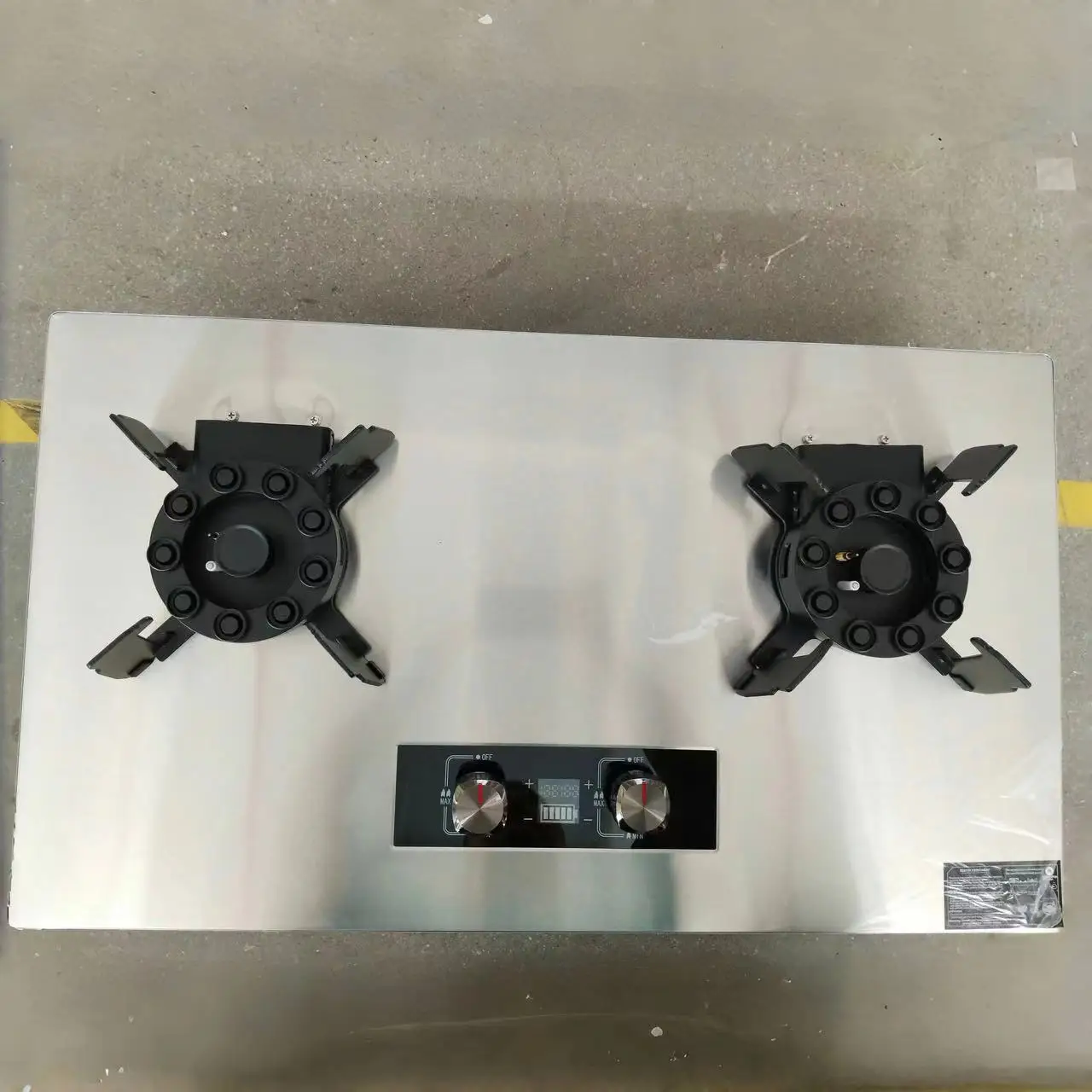 

D Новая и популярная бытовая кухонная газовая плита из нержавеющей стали с двумя конфорками