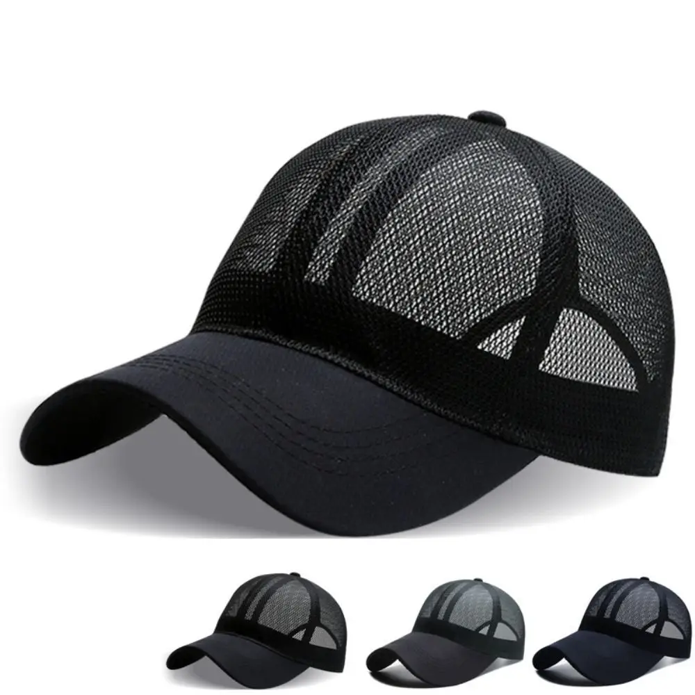 

Full Mesh Sun Protection Caps Adjustable Breathable Summer Baseball Cap Quick Dry Golf Running Fishing Hat For Man Women Unisex