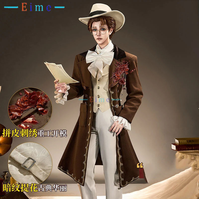 Costume de Cosplay Avocat Freddy Riley de Game Identity V, Costume de Fête Fantaisie pour Adulte, Vêtement Anime, Uniforme de Carnaval d'Halloween, Sur Mesure