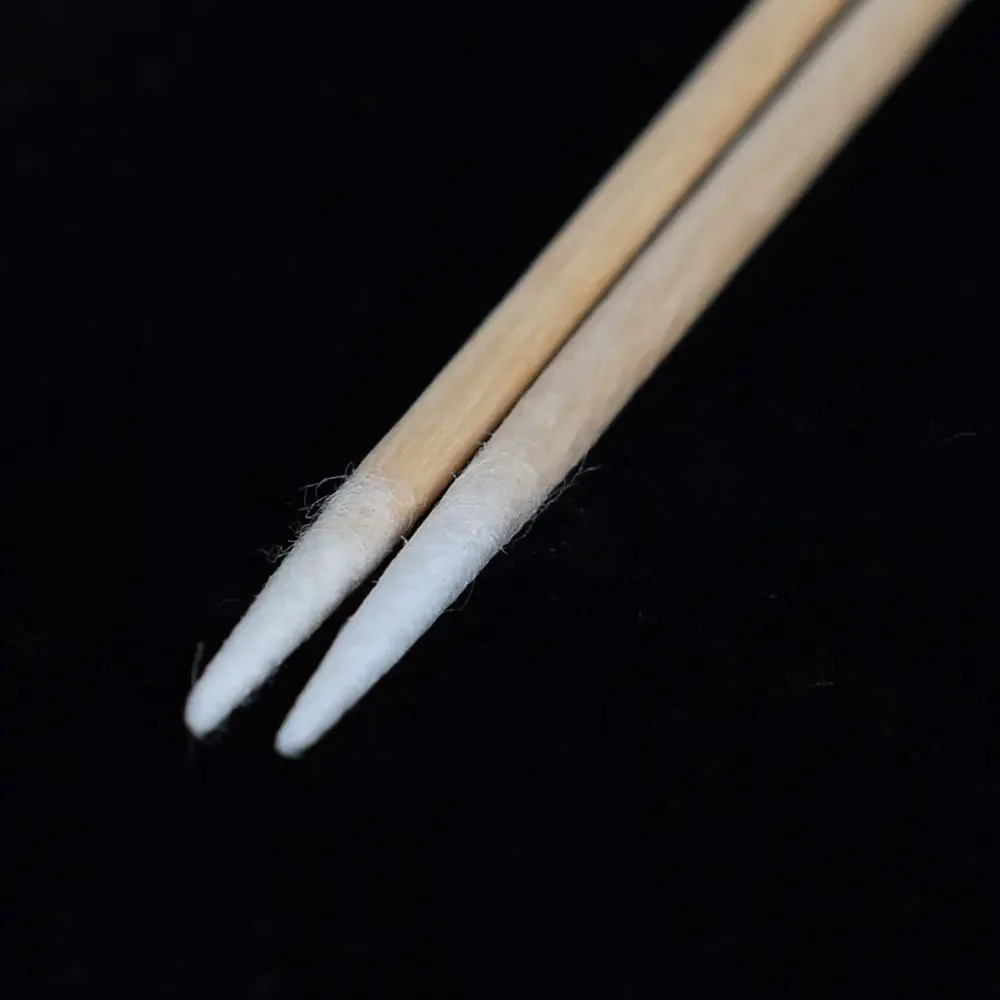 Wood Cotton Swab Cosmetics Permanent Makeup Health Medical Ear Jewelry Clean Sticks Buds Tip Wood Cotton Head Swab 100pcs/bag