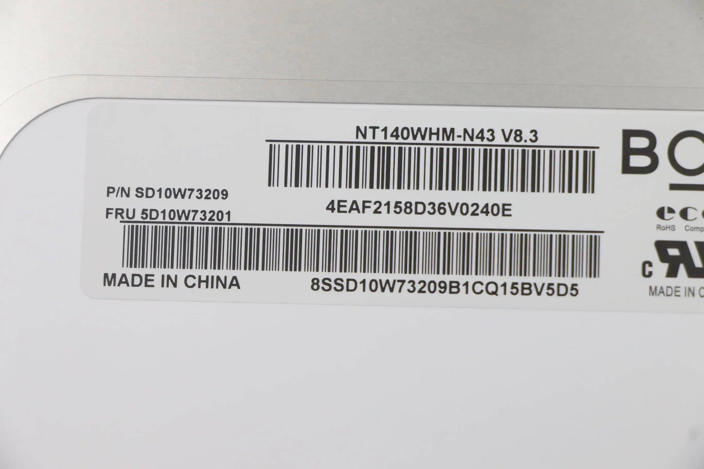 

New and Original for Lenovo 14W Gen 2 Laptop LCD screen HD IPS Non-touch 5D10W73201