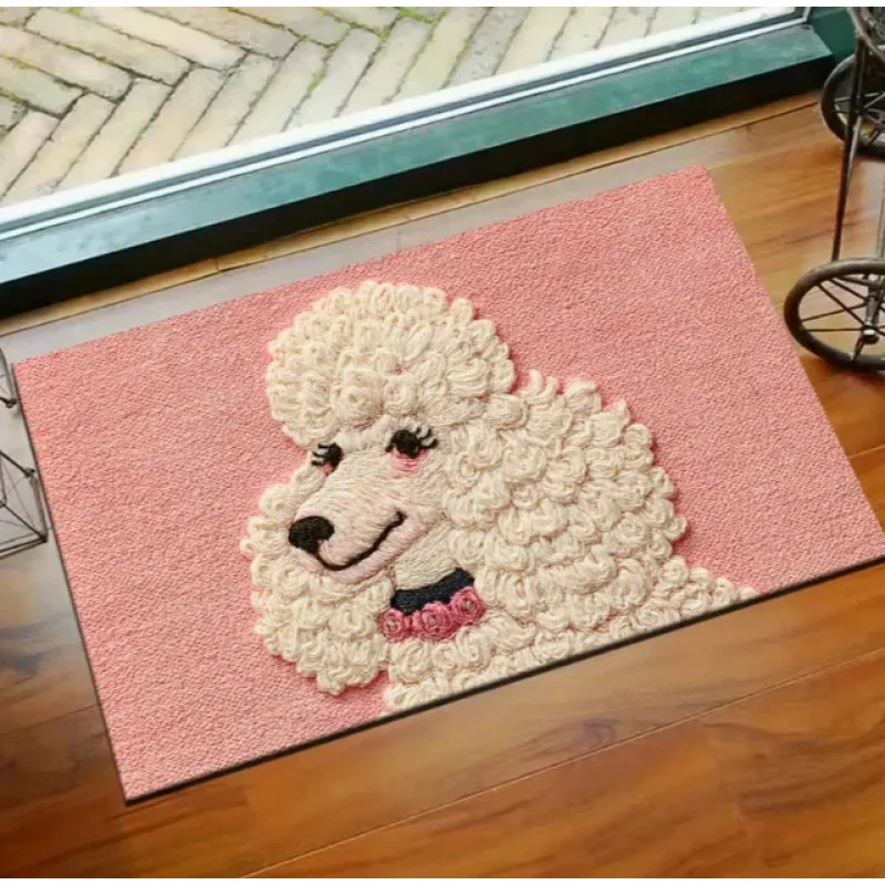 VIKAMA Non-Slip German Shepherd Doormat Soft For Bedroom Living Room Home Decor