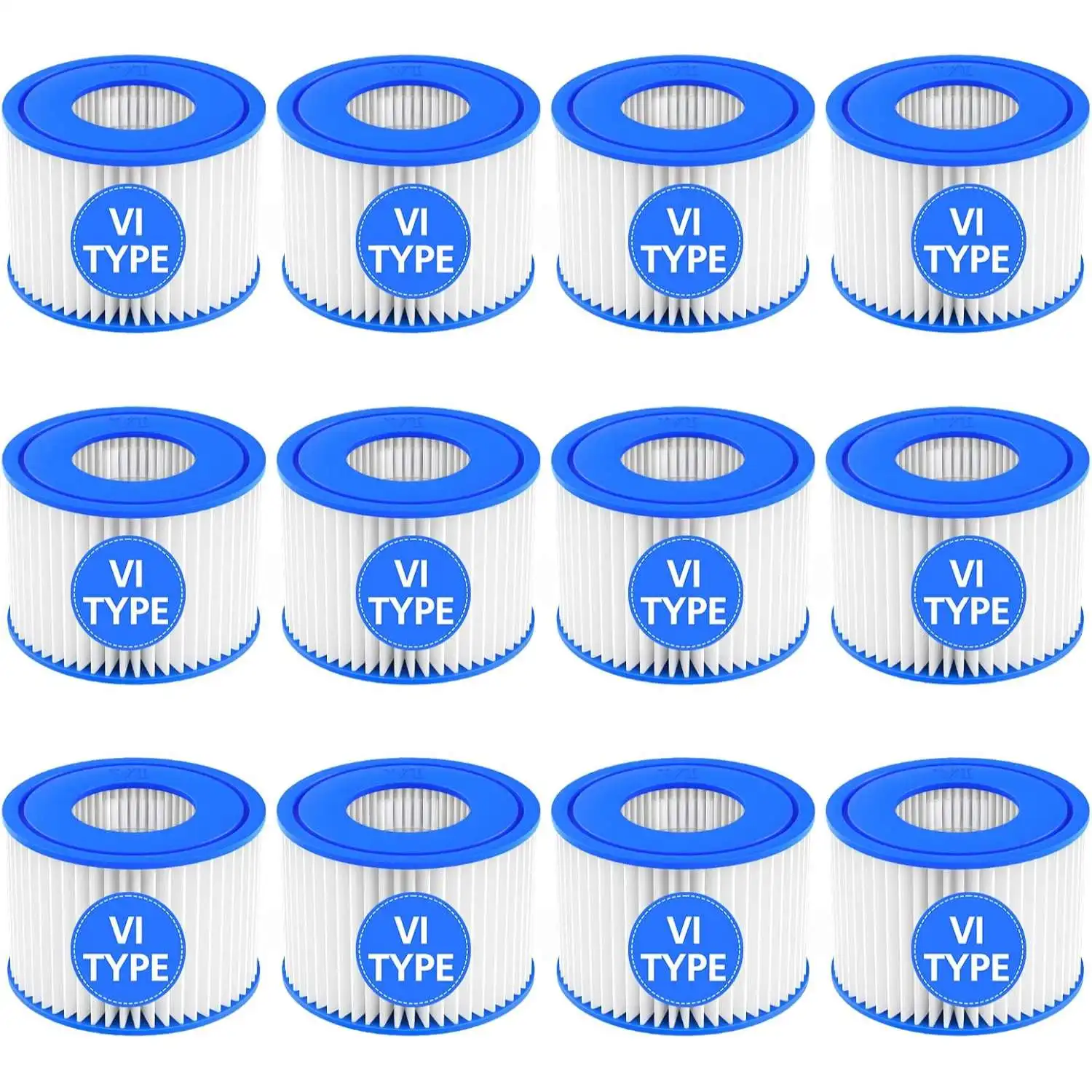 Hot Tub Filter Cartridge Size VI Compatible with Bestway Lay-Z-Spa Intex, Coleman SaluSpa 90352E 58323, Hot Tub Spa Filters