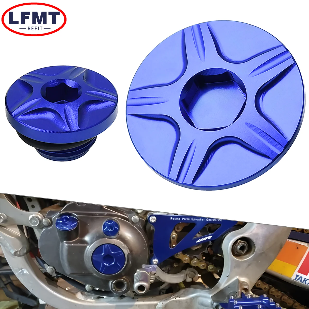 

Комплект заглушек двигателя с ЧПУ (для регулировки ГРМ, масляных) и крышек масляных фильтров для мотоциклов Yamaha YZ250F, YZ450F, YZ250FX, YZ450FX, WR250F, WR450F