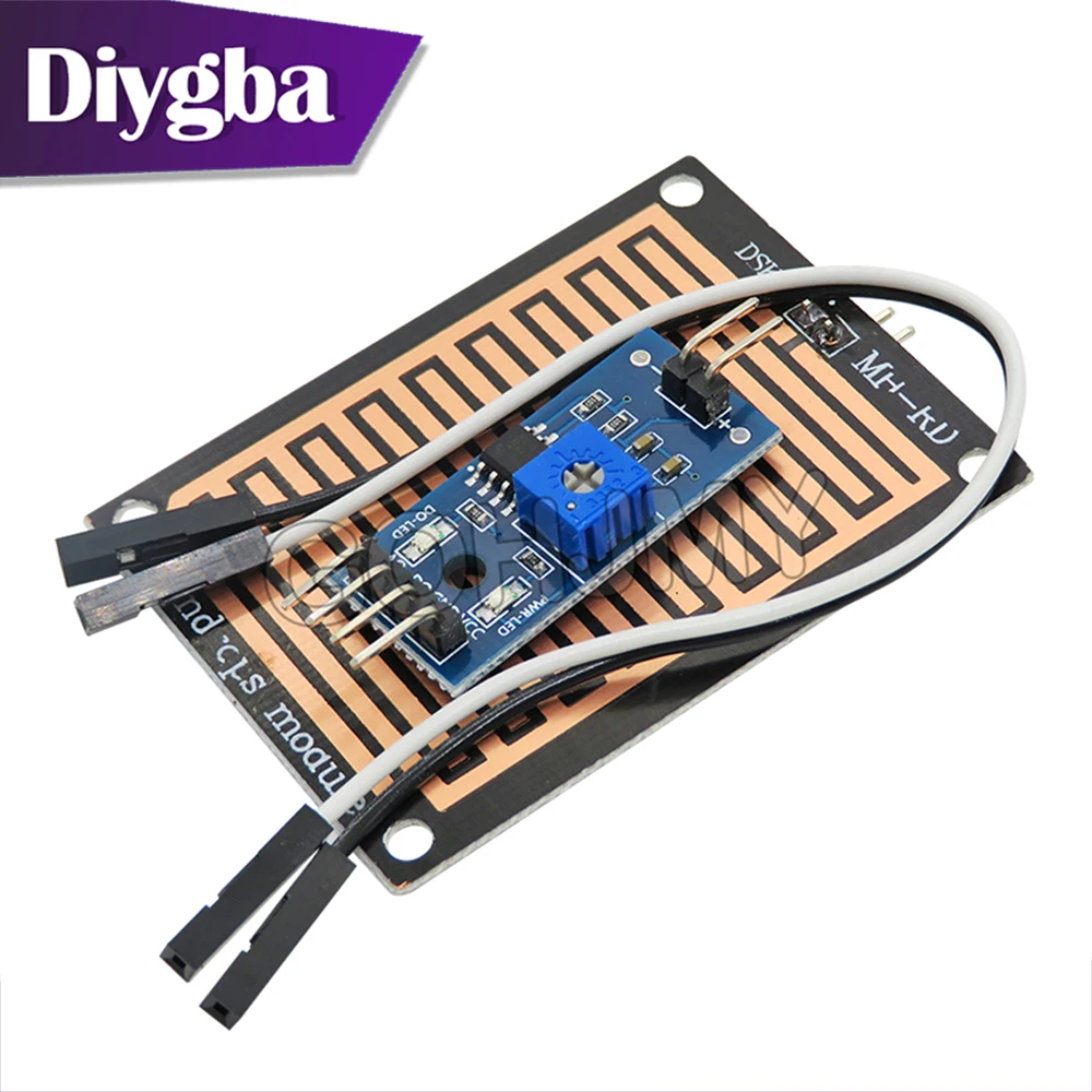 DC 3.3V-5V raindrop detection sensor module, double-sided rain weather module, high humidity sensitivity DIYGBA