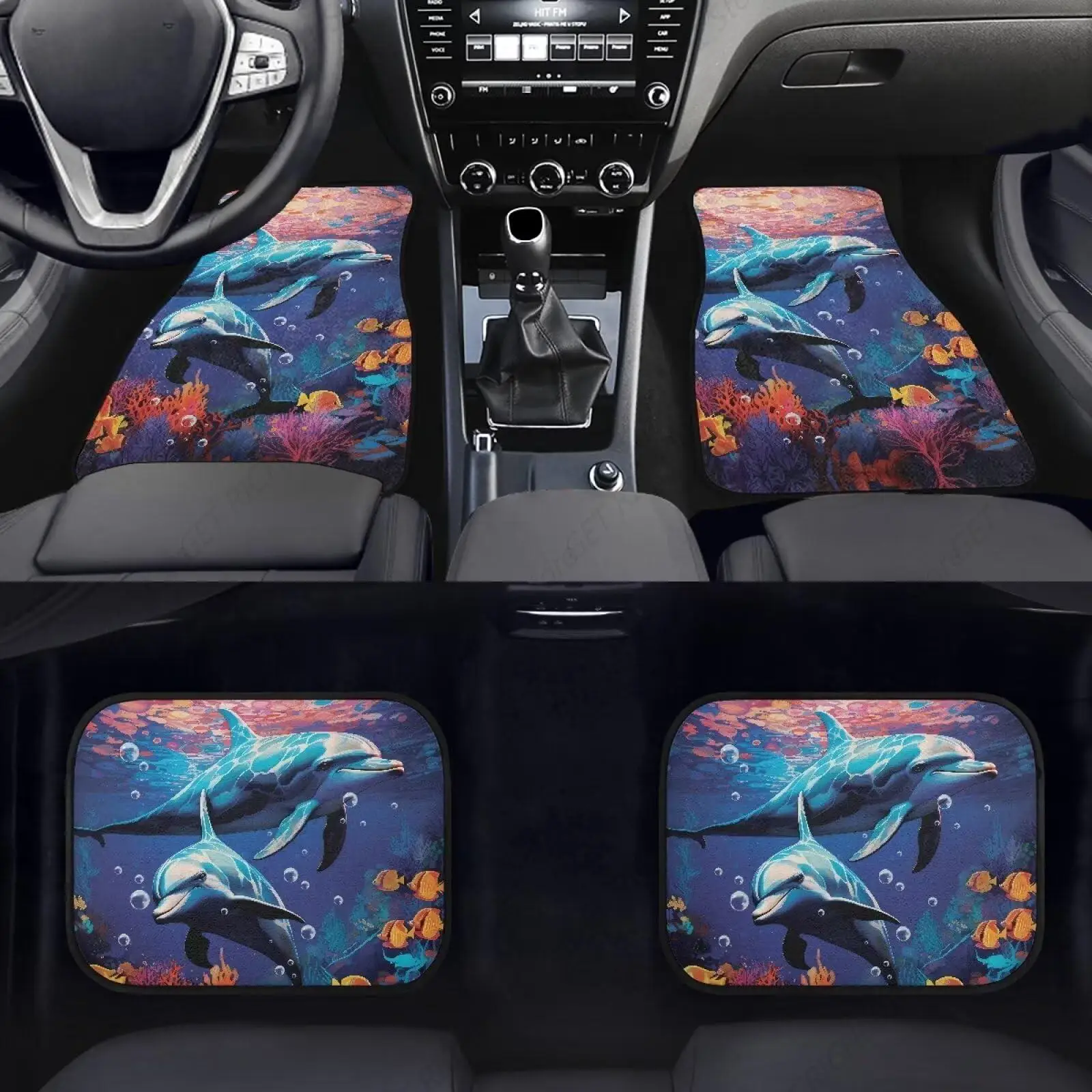 

Alfombrillas Coche Dolphin Para Mujer, Alfombrillas Automotrices, Alfombrillas Talón Lanteras Y Traseras Antislizantes Incluid