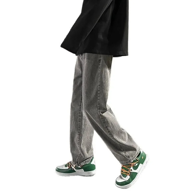 Jeans a gamba dritta per uomo e donna Pantaloni larghi vintage retrò Vibe a gamba larga Casual Primavera Estate Moda Trendy