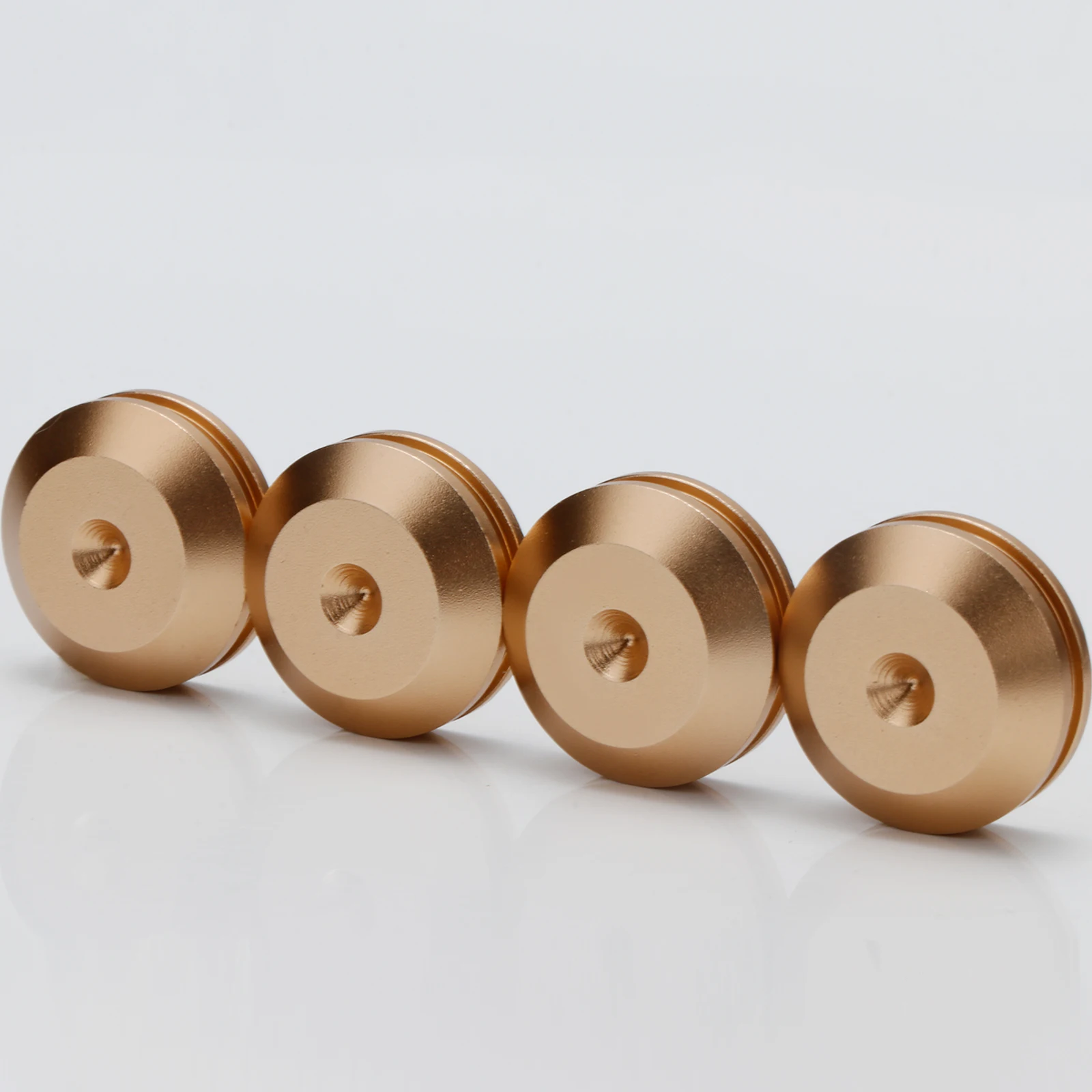 SP2724 고급형 4세트 알루미늄 스피커 스탠드 스파이크 테이퍼형 충격 흡수 피트 28*24MM (앰프/스피커용)