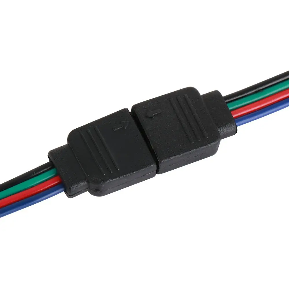 2Pcs New LED Strip Light For 3528 5050 4 pin 5 Pin Adapter Male Female Connector  Wire