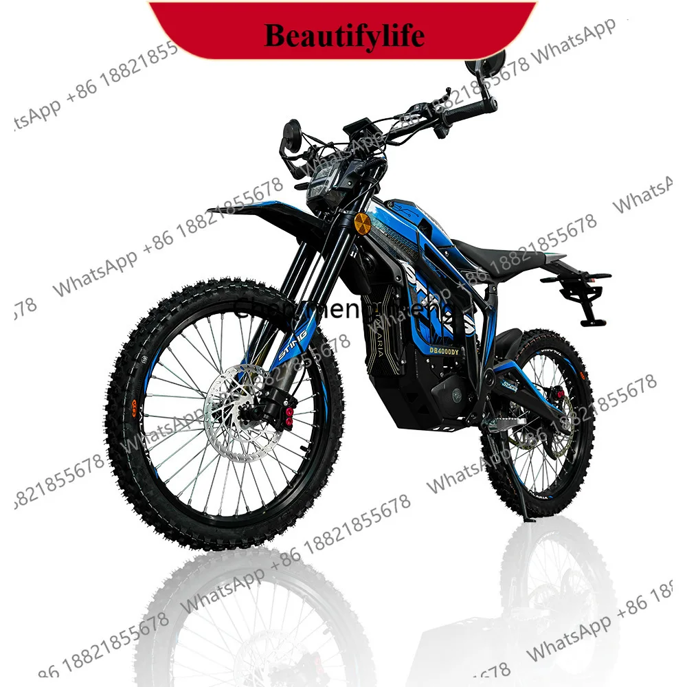 E132 Off-road electric motorcycle 9000W 72V aluminum alloy full shock absorption