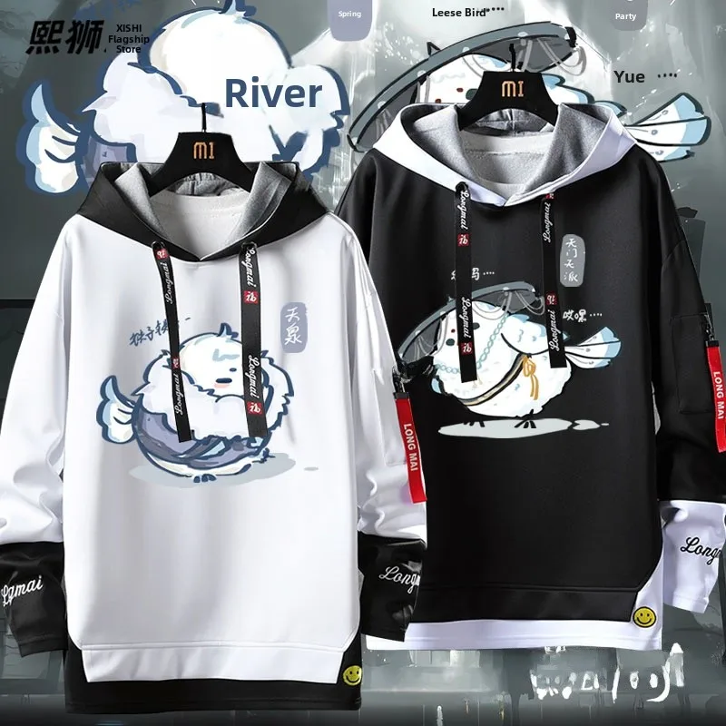 

Толстовка ex Hoodie Yan Yun Sixteen Sou Game Sect Fce с подкладкой, повседневная одежда для подростков и взрослых, удобная, из смеси полиэстера и хлопка