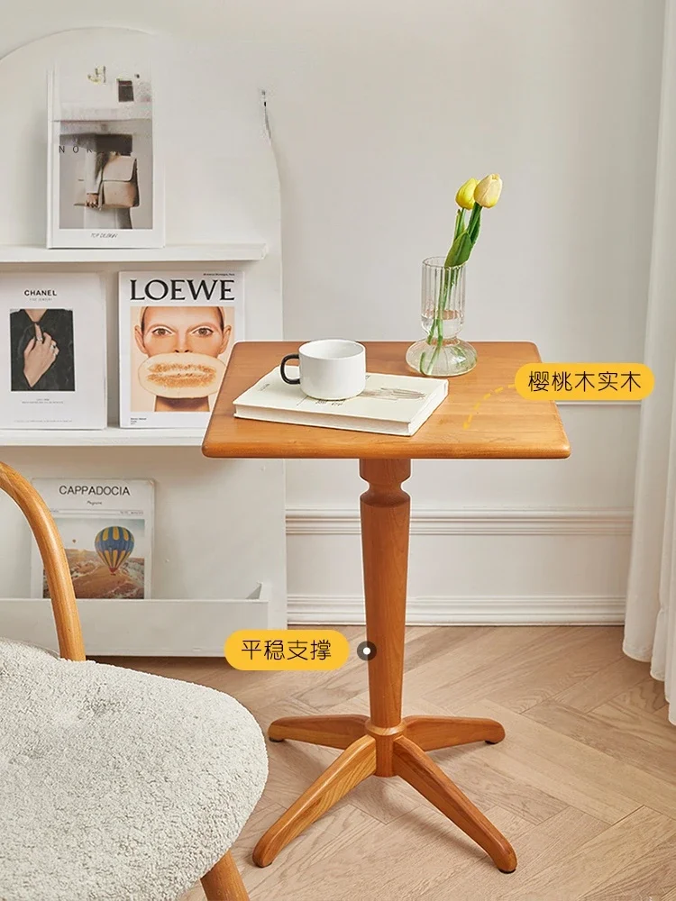 

Nordic Light Luxury Cherrywood Coffee Table Modern Simple Home Living Room Sofa Side Table Small Apartment