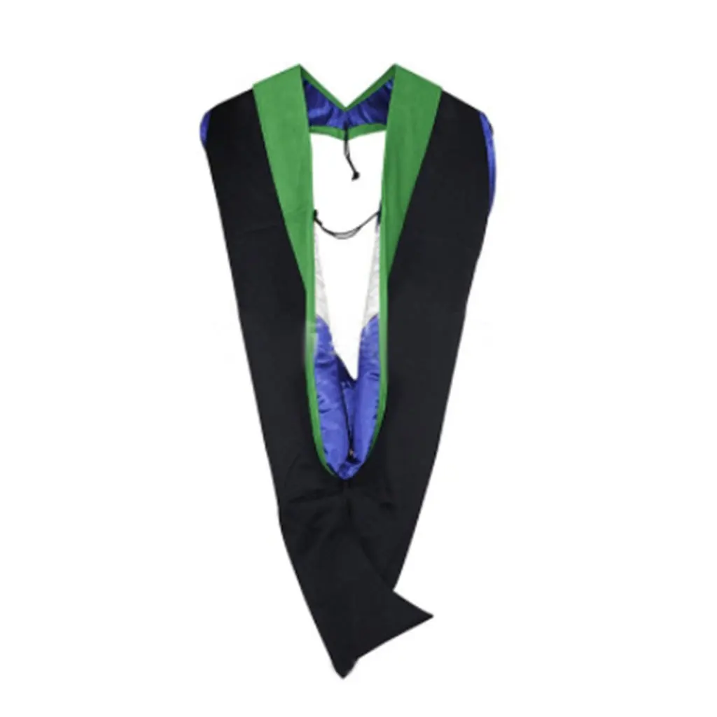 Tocado de ceremonia de graduación americana, traje de soltero, sombrero de grado de graduado del maestro del doctorado universitario, Universal