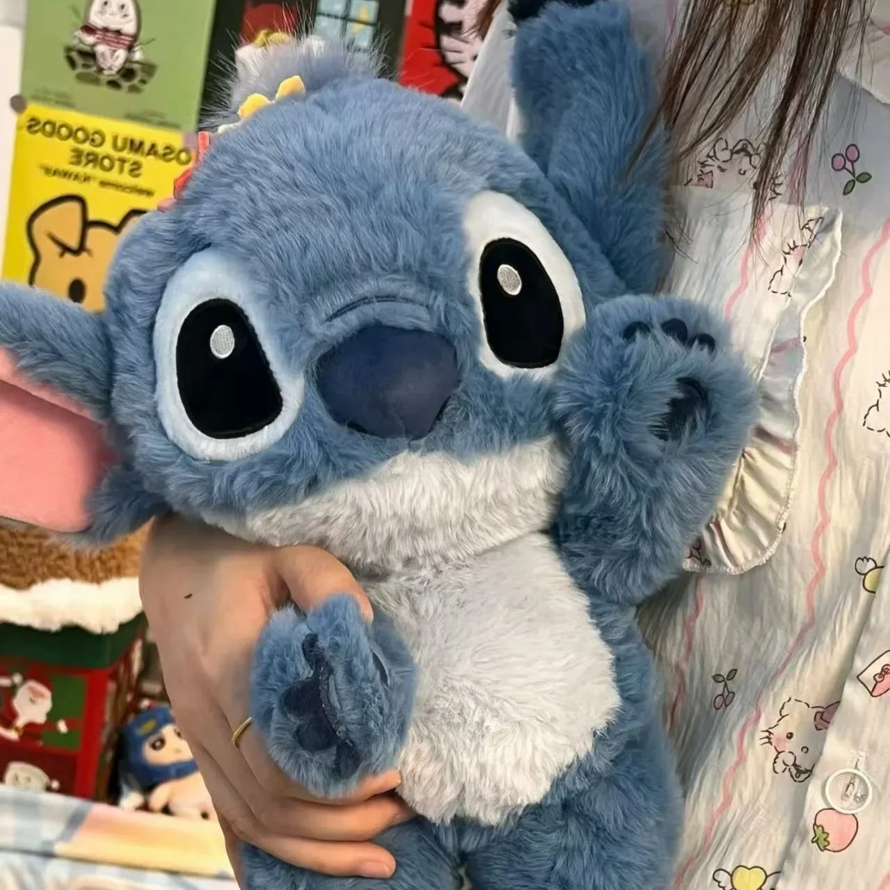 30-55Cm Disney Stitch Pluche Knuffels Anime Leuke Cartoon Stand Stitch Knuffels Poppen Kawaii Kussen Gevulde Kid verjaardagscadeautjes