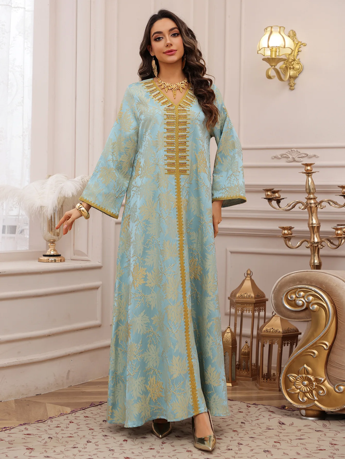 eid embroidered dresses Dareen Embroidered Dress - Elegance & Comfort main image 0