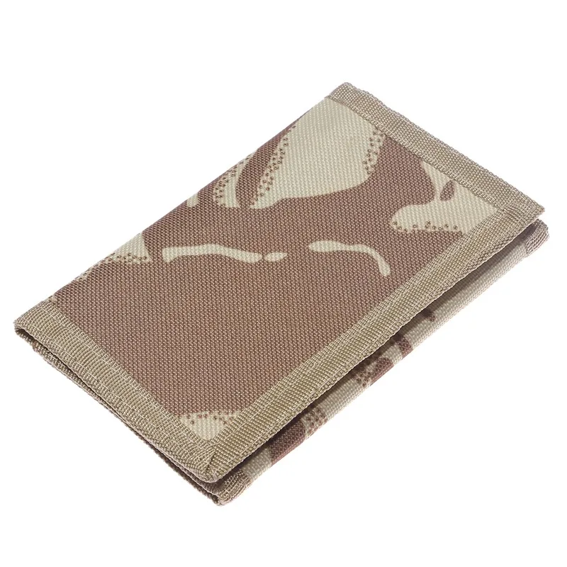 Camouflage Wallets Slim Wallet Trifold Sports with Zipper Travel Coin Purse Cards Holder Gifts