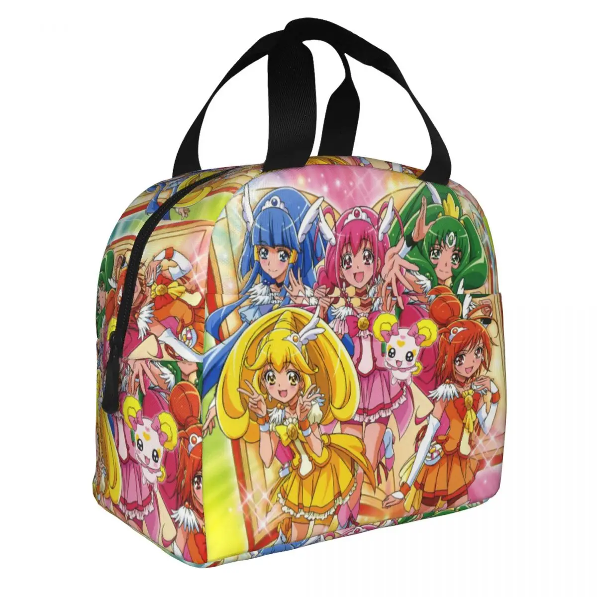 Smile Precure Anime Insulated Lunch Bags Thermal Bag Lunch Container Yayoi Miyuki Nao Reika Akane Tote Lunch Box Food Handbag