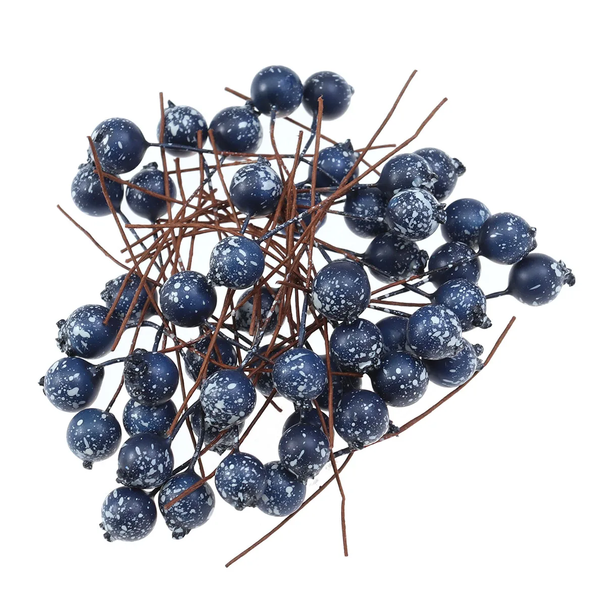 

50pcs Blueberry Artificial Berries 12Mm Realistic Christmas Home Decor Ornament For Diy Craft Wedding Party Holiday Decoration