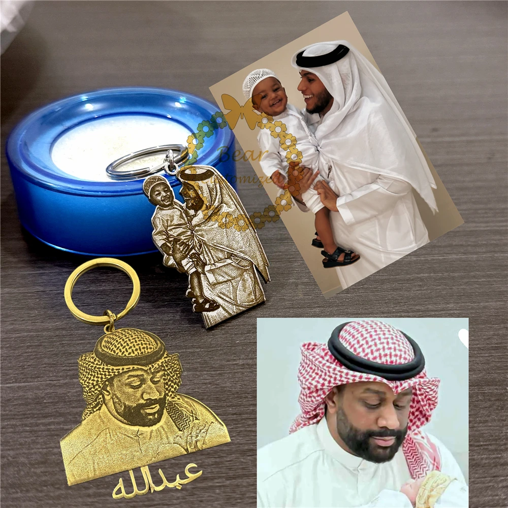 Custom Musli Family Keychain - Personalized with Family Photos Daily Reminder of Love: Custom Family Photo Keychain