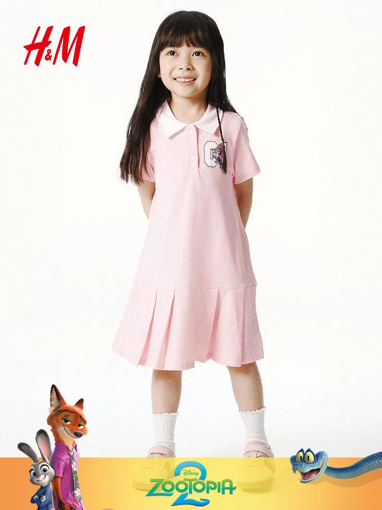 jupe-de-performance-tendance-pour-enfants-hm-robe-decontractee-d'ete-en-coton-pour-filles-style-mode-pour-les-ages-de-18-mois-a-18-ans