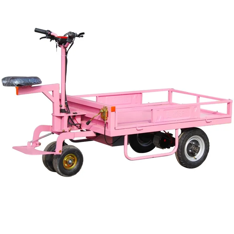 Electric flatbed bike, donkey, stall, warehouse, construction site, transportation, breeding farm, cargo handling tools