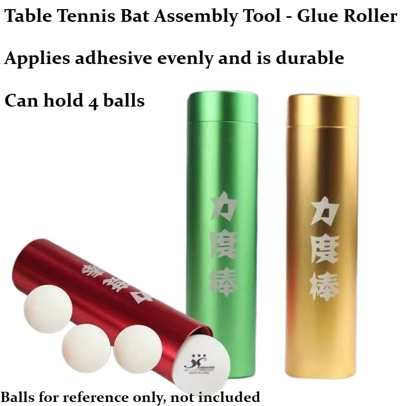 

Инструмент для сборки ракеток для настольного тенниса LIDU: ролик для нанесения резины, пресс для наклеивания резины, суперклеевой ролик, толстая емкость для 4 мячей