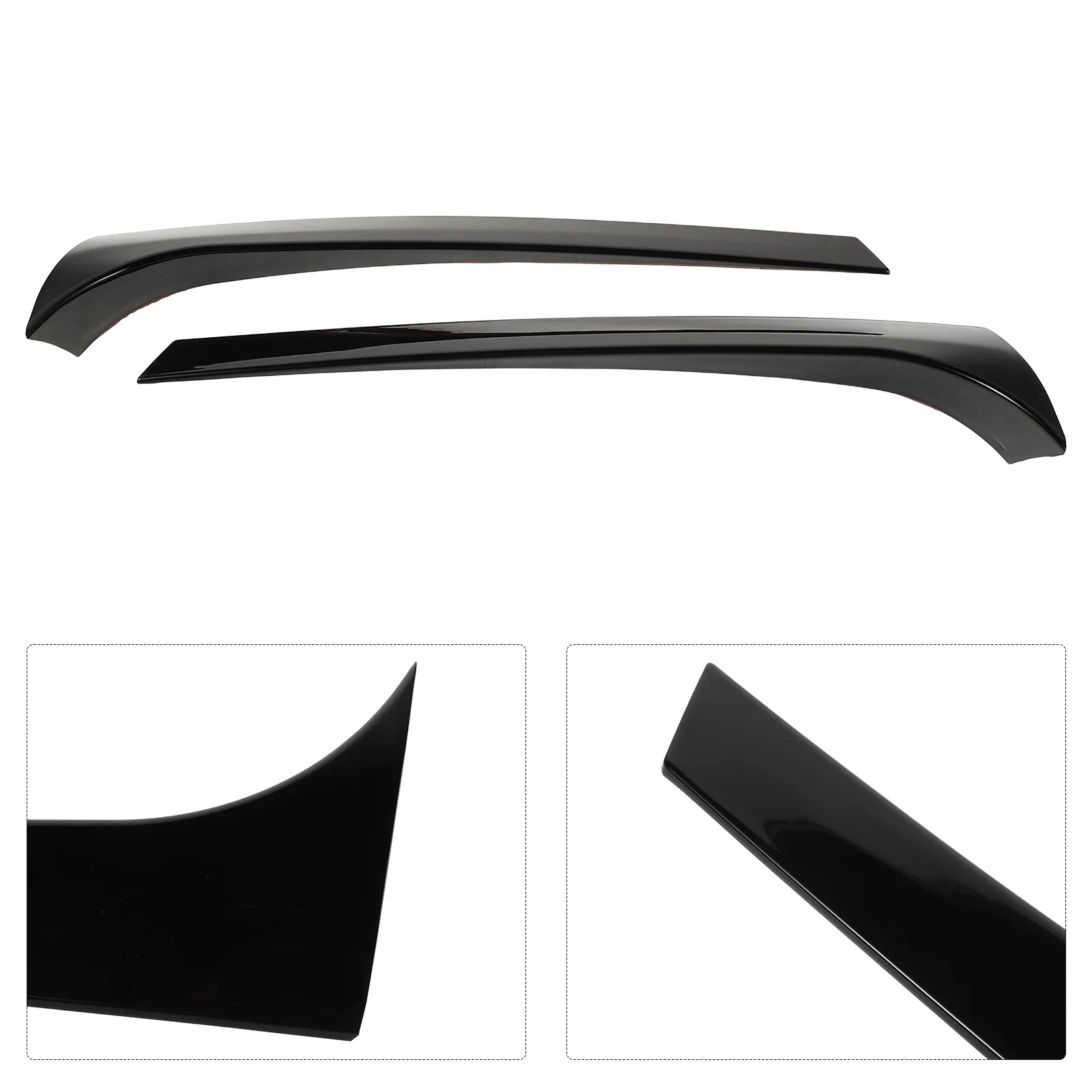 

1 Pair Universal Rear Window Side Spoiler Wing Trim Glossy Black Car Exterior Accessories Automotive Modified Part Vehicle