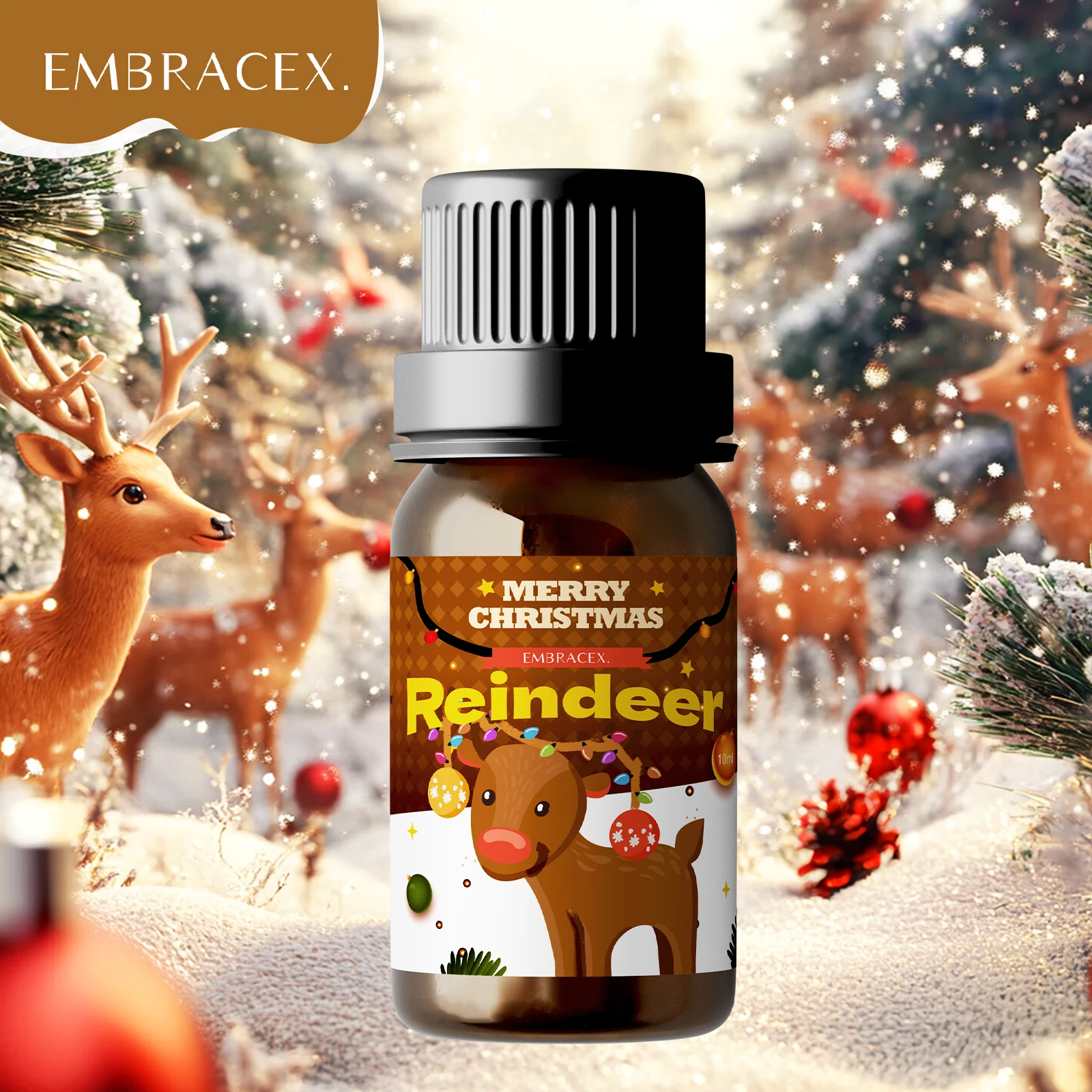 

10ml Reindeer Essential Oil Christmas Perfume Diffuser Party Christmas Gifts Home Decor Christmas Candle Making