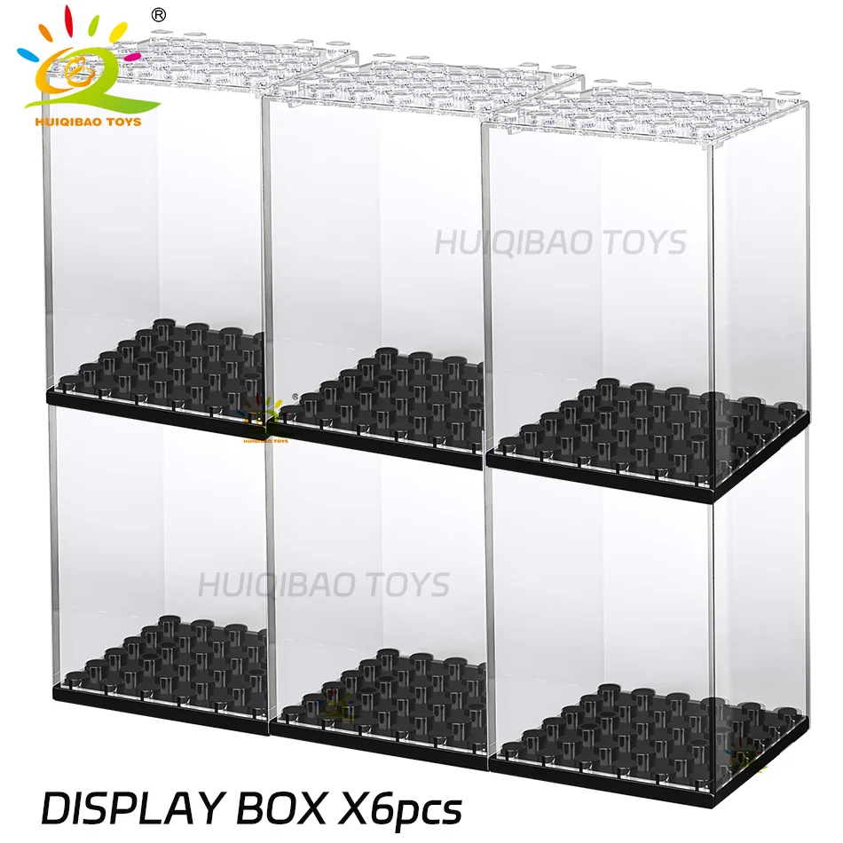 Huiqibao 3 Stappen Stofdicht Figuren Bouwstenen Vitrine Doos Show Case Model Collectie Decoratieve Bricks Speelgoed Voor Volwassen