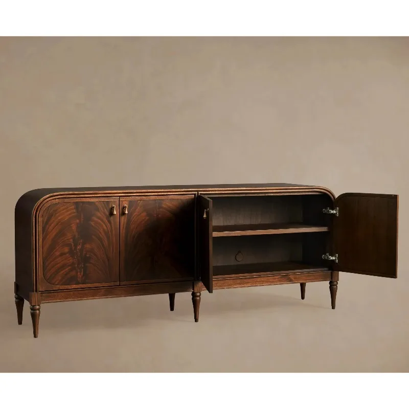 R American solid wood four-door lockers, storage units and dining table luxury side cabinets