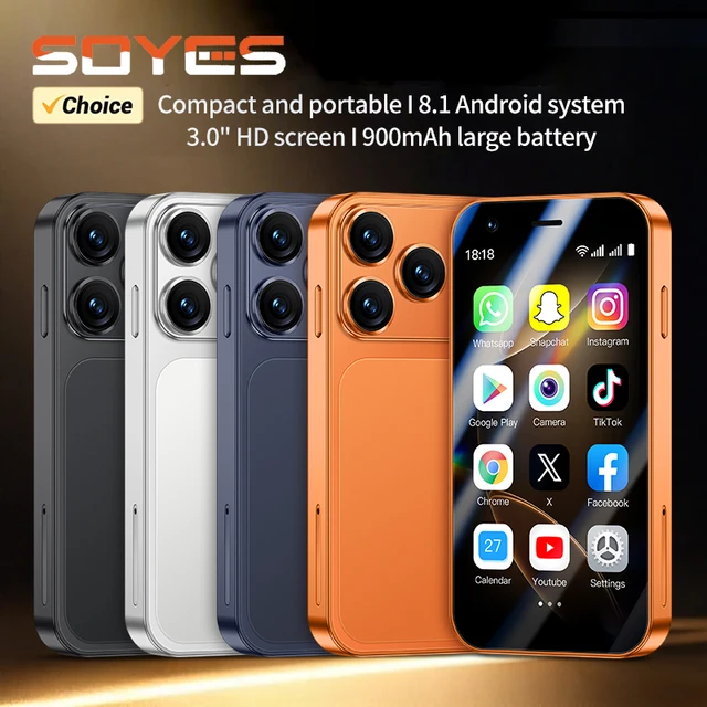SOYES A17 Mini Android8.1 Smart Phone 3.0 Inches 2GB RAM 16GB ROM Dual SIM Standby Play Store 3G Little Phone SOYES A17 Mini Android8.1 Smart Phone 3.0 Inches 2GB RAM 16GB ROM Dual SIM Standby Play Store 3G Little Phone