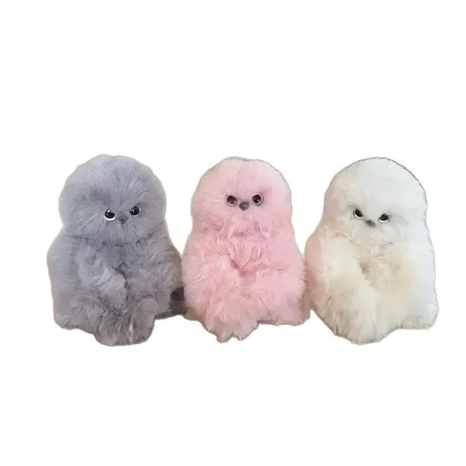 Shy Interactive Rechargeable Owl Sing & Rotate Head Plush Toy, Cute Pet Pendant Single Pack Kids Mini Plush Gift
