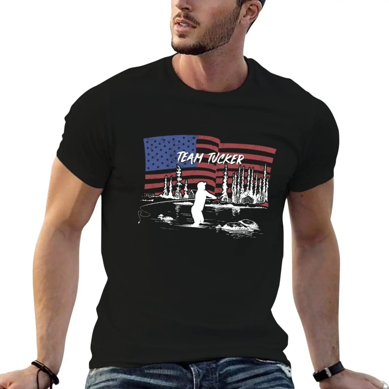 

TEAM TUCKER T-Shirt cotton t shirts man 100% t shirt men 100% cotton luxury brand man t shirts graphic T-shirt