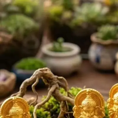 10pcs Golden Ganesha Figurines 3cm Resin Miniature Ornaments For DIY Home Garden Desktop Decor Festival Wedding Party Supplies