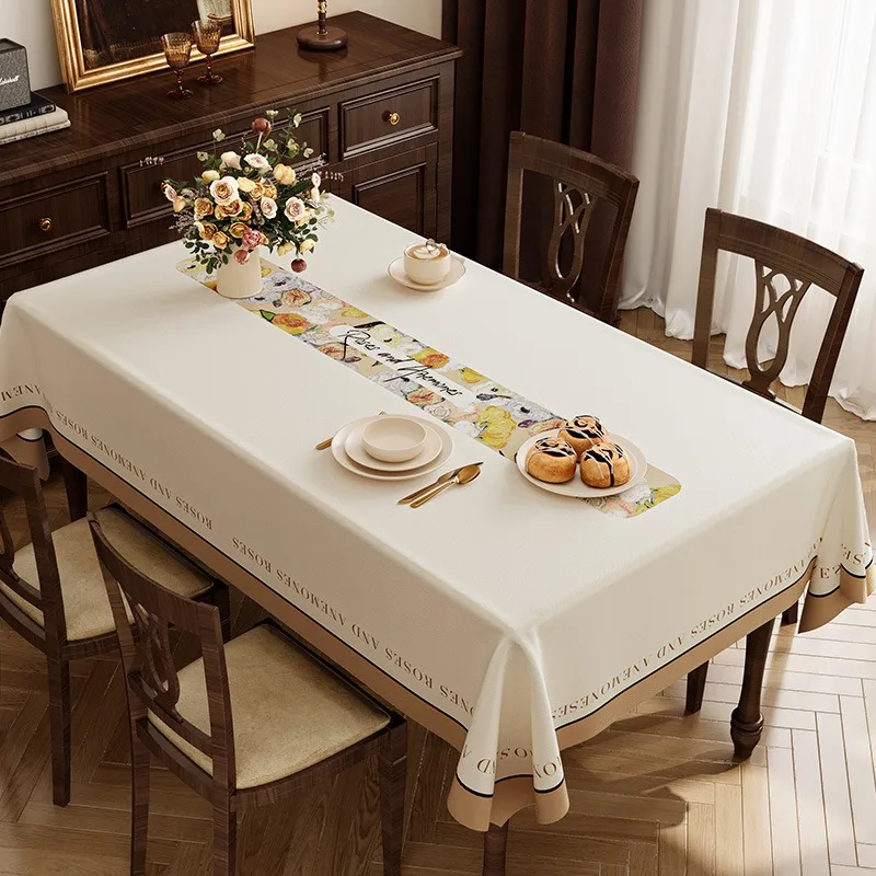 Small Sheepskin Tablecloth, No-wash, Waterproof, Oil-proof, Heat-resistant, High-end Leather Tablecloth, Rectangular Tablecloth