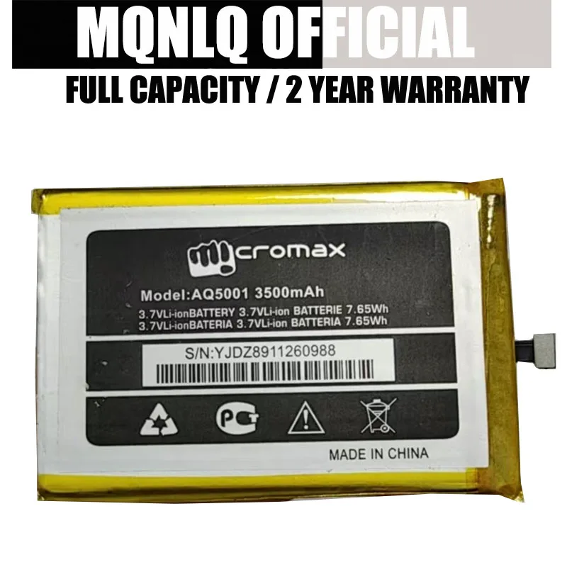 

Аккумулятор 3000 мАч AQ5001 для мобильного телефона Micromax AQ5001 ZAW1055QAA AKKU Batteria