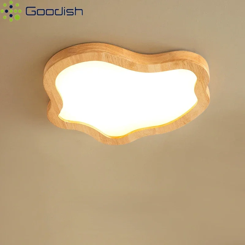 

Modern Nordic LED Ceiling Lights Nordic Wood Grain Lamps Nordic Pendant Art Home Decoration for Bedroom Living Dining Kitchen