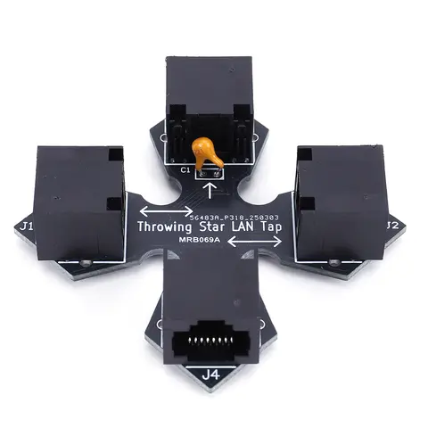 Networking Throwing Star LAN Tap Network Monitor RJ45 Connector Passive Ethernet Tap Passive Ethernet Network Packet Capture